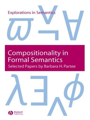 cover image of Compositionality in Formal Semantics